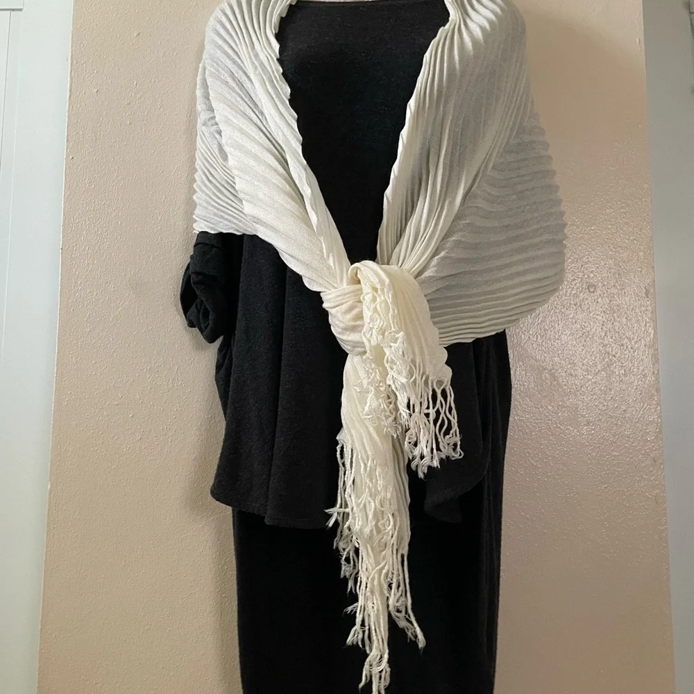 Cream Elegant Scarf Accessories